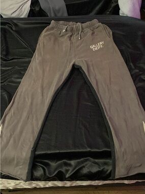 Gallery Dept Kids Taupe/Brown Sweatpants with Logo